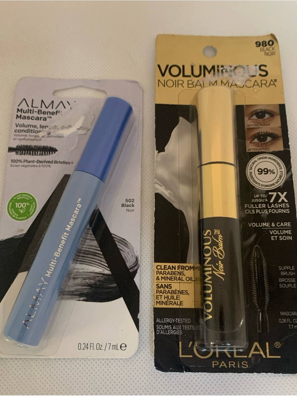 Almay & L'Oreal Mascara Duo - Black NIB